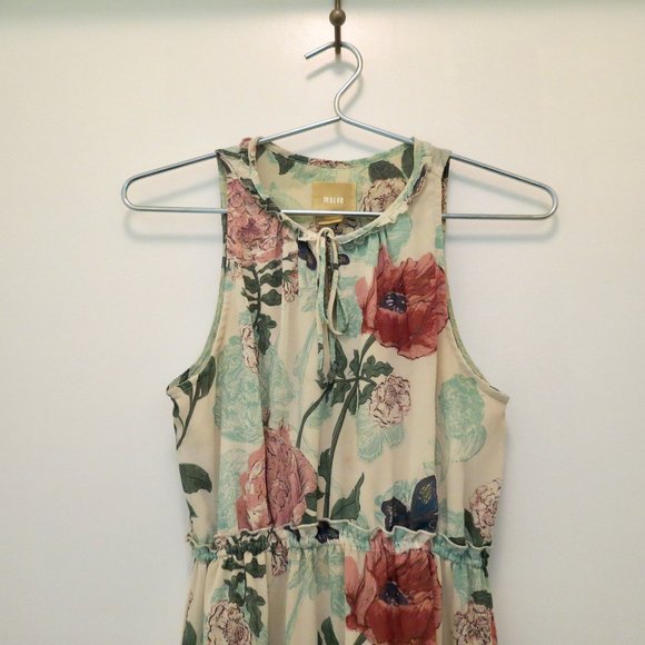 MAEVE sleeveless maxi floral dress XS/S 2 - Picture 2 of 5